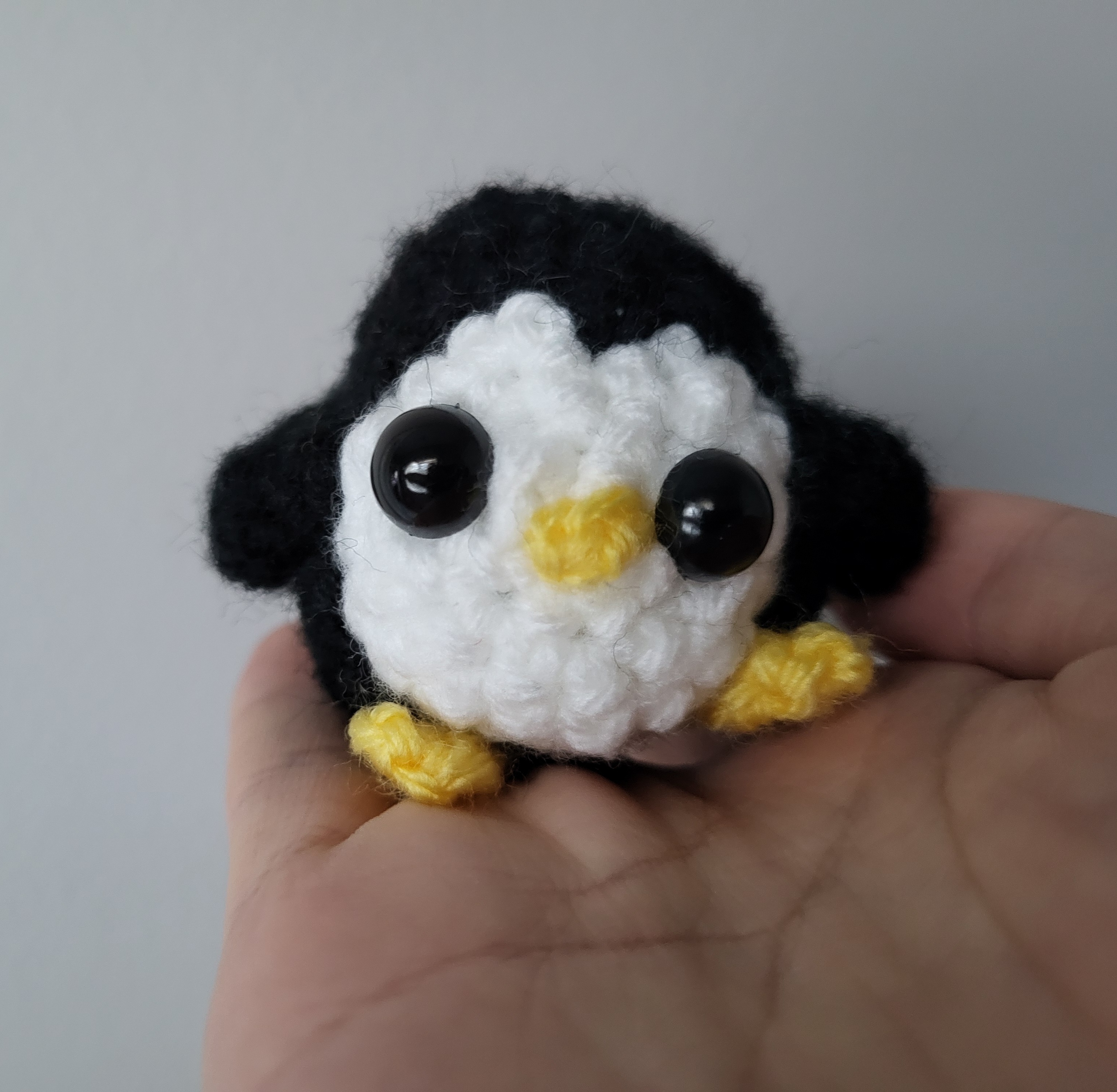 Crocheted penguin